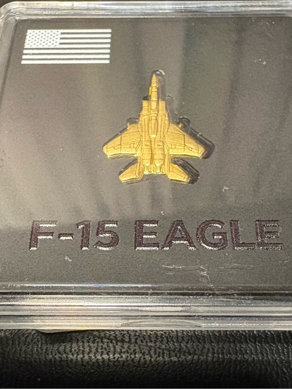 F-15 Eagle Gold Jet Collectible Display
